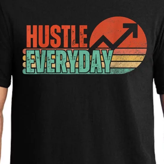 Hustle Everyday Work Hard Successful Entrepreneur Pajama Set