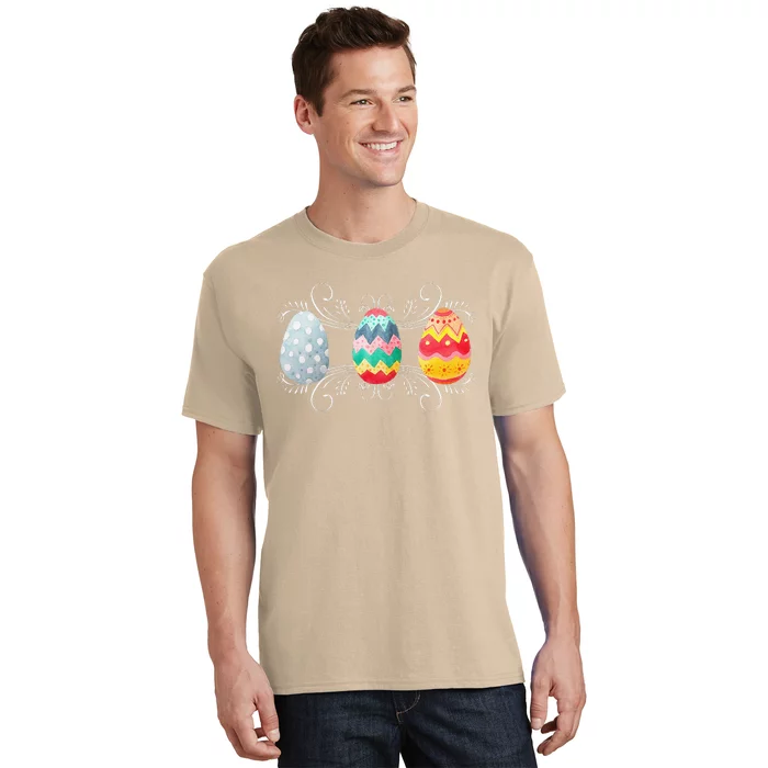 Happy Easter With Decorated Easter Eggs T-Shirt