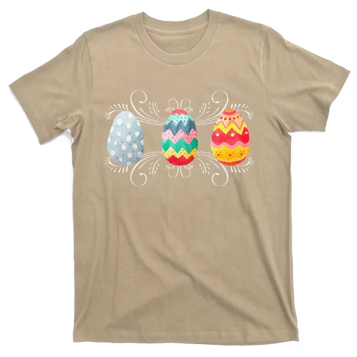 Happy Easter With Decorated Easter Eggs T-Shirt