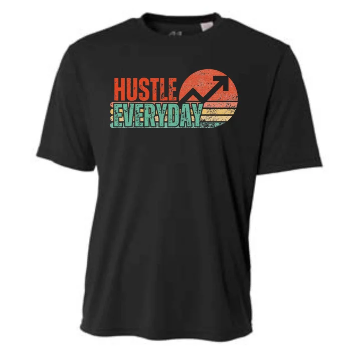 Hustle Everyday Work Hard Successful Entrepreneur Cooling Performance Crew T-Shirt