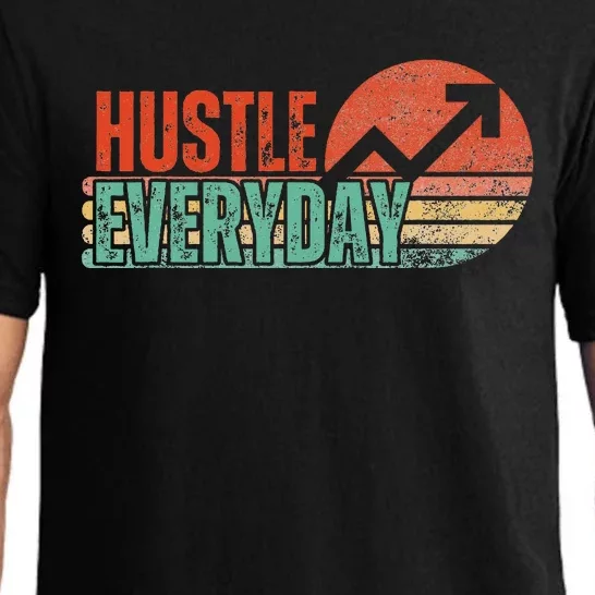 Hustle Everyday Work Hard Successful Entrepreneur Pajama Set