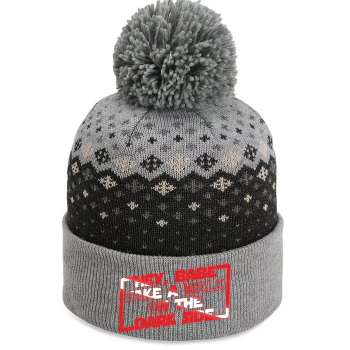 Hey Babe Take A Walk On The Dark Side The Baniff Cuffed Pom Beanie