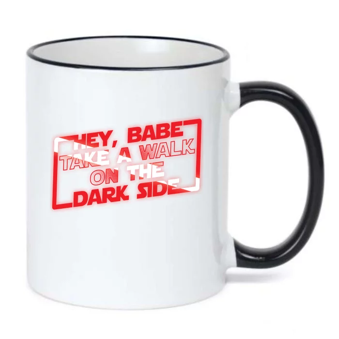 Hey Babe Take A Walk On The Dark Side Black Color Changing Mug