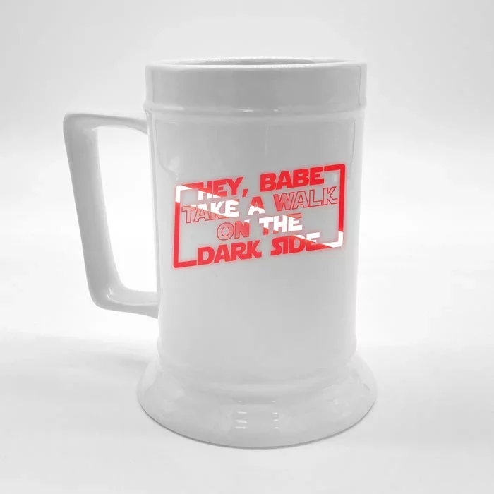 Hey Babe Take A Walk On The Dark Side Front & Back Beer Stein