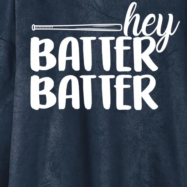 Hey Batter Batter Hooded Wearable Blanket