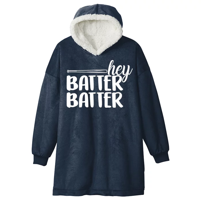 Hey Batter Batter Hooded Wearable Blanket