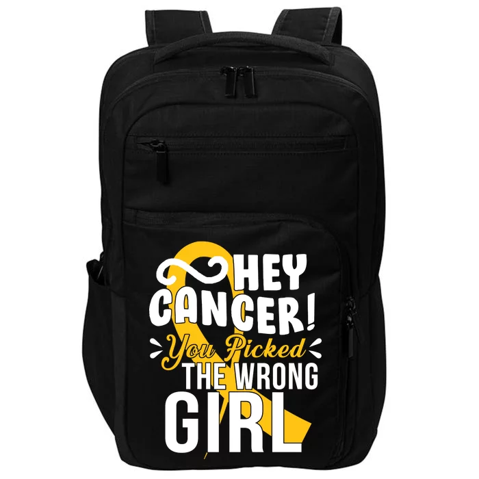 Hey Cancer You Picked The Wrong Girl Impact Tech Backpack