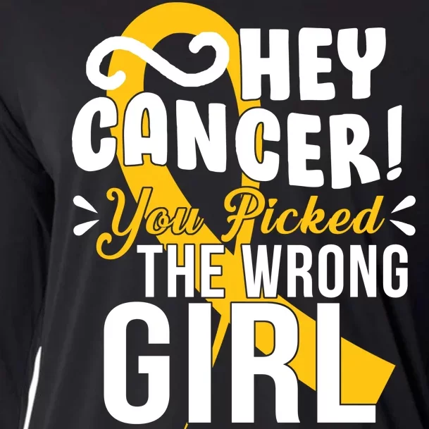 Hey Cancer You Picked The Wrong Girl Cooling Performance Long Sleeve Crew