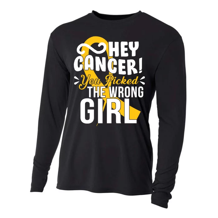 Hey Cancer You Picked The Wrong Girl Cooling Performance Long Sleeve Crew