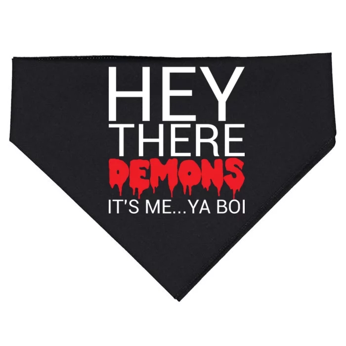 Hey There Demons It's Me Ya Bo! USA-Made Doggie Bandana