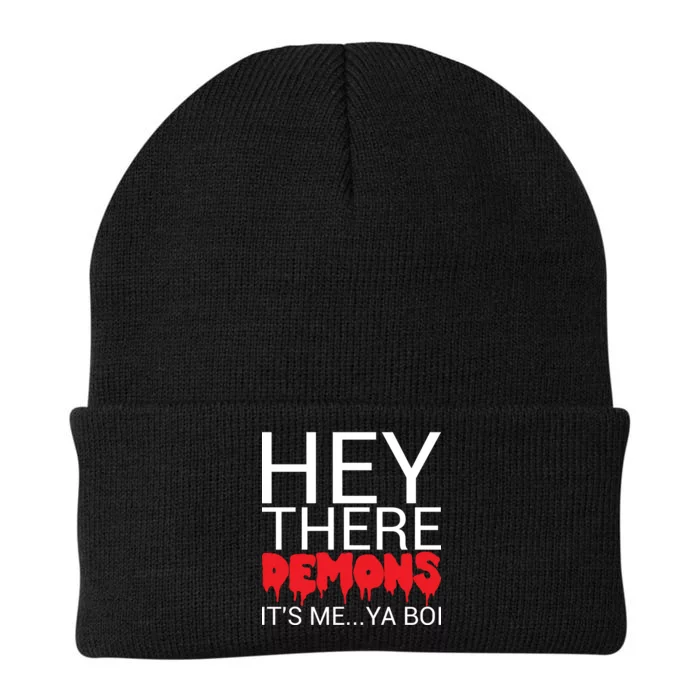 Hey There Demons It's Me Ya Bo! Knit Cap Winter Beanie