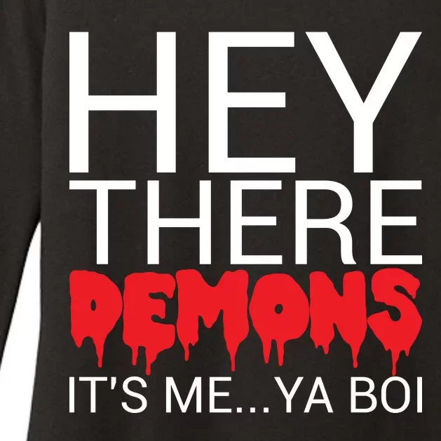 Hey There Demons It's Me Ya Bo! Womens CVC Long Sleeve Shirt