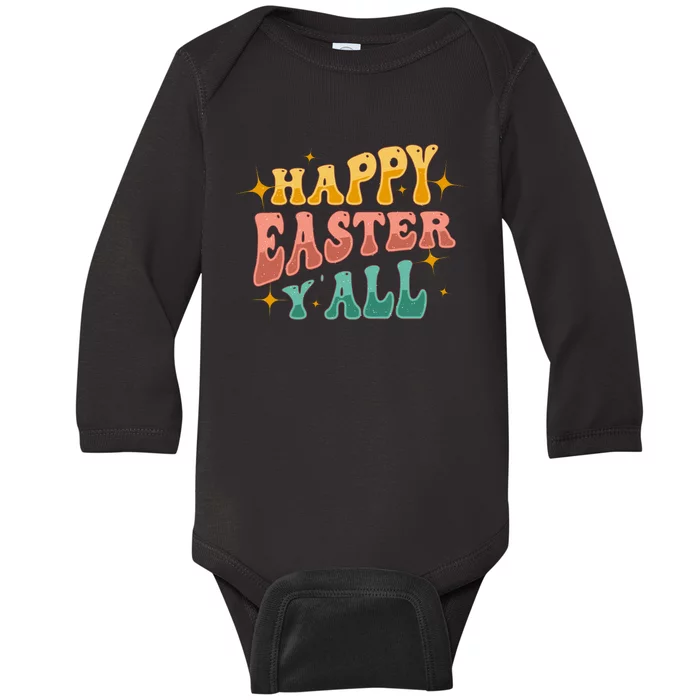 Happy Easter Y_all Baby Long Sleeve Bodysuit