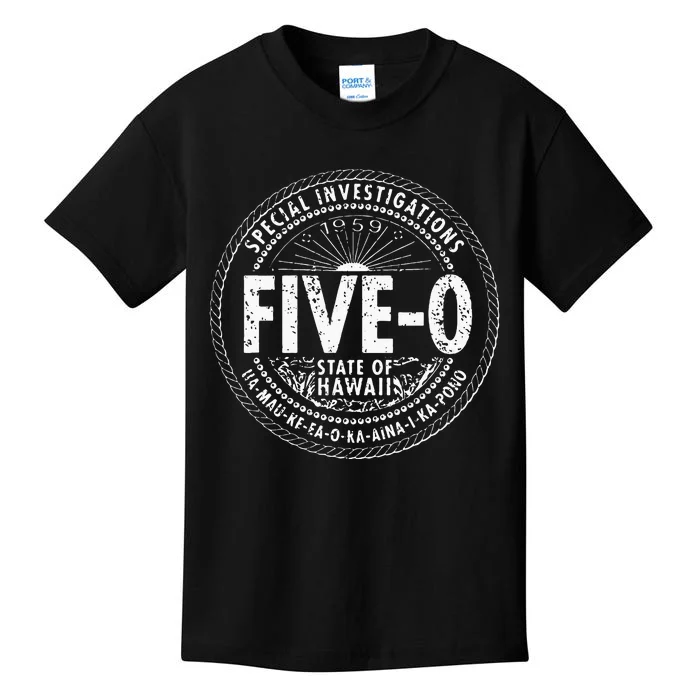 Hawaii Five 0 H50 Hawaii 50s Vintage 1959 Kids T-Shirt