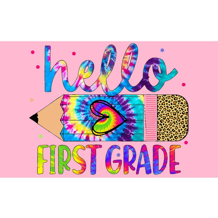 Hello First 1st Grade Back To School Teachers Bumper Sticker