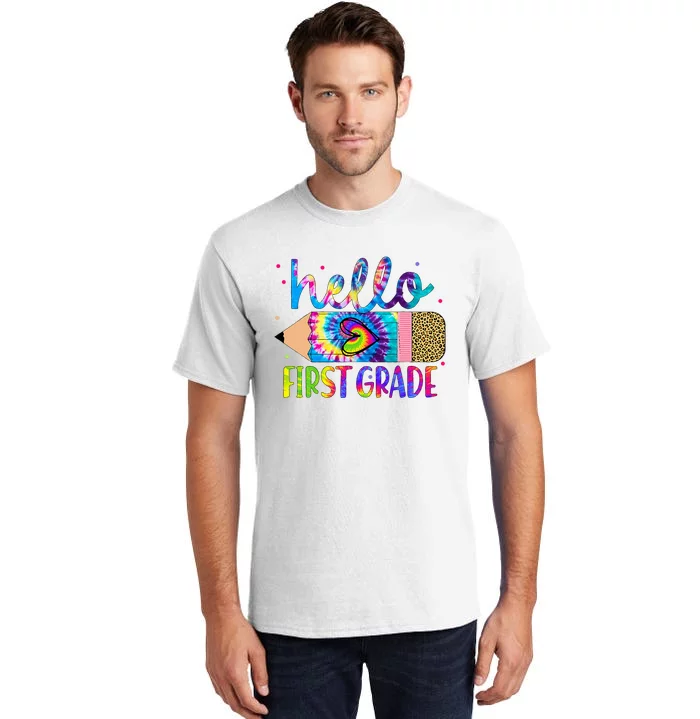 Hello First 1st Grade Back To School Teachers Tall T-Shirt