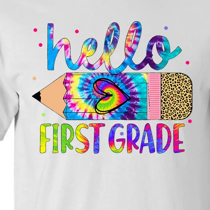 Hello First 1st Grade Back To School Teachers Tall T-Shirt