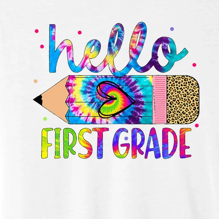 Hello First 1st Grade Back To School Teachers ChromaSoft Performance T-Shirt