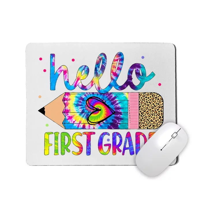 Hello First 1st Grade Back To School Teachers Mousepad