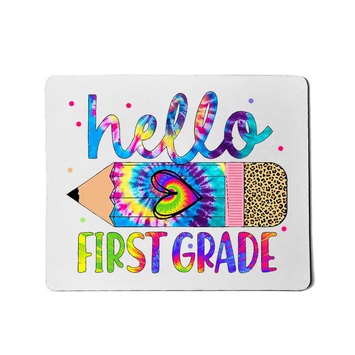 Hello First 1st Grade Back To School Teachers Mousepad