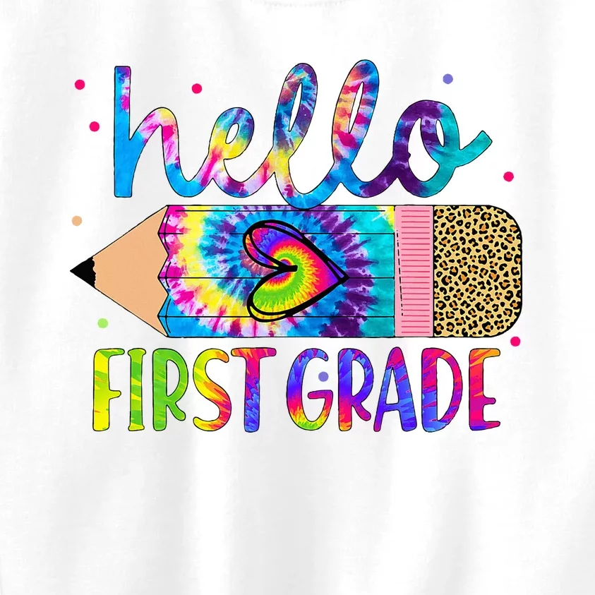 Hello First 1st Grade Back To School Teachers Kids Sweatshirt