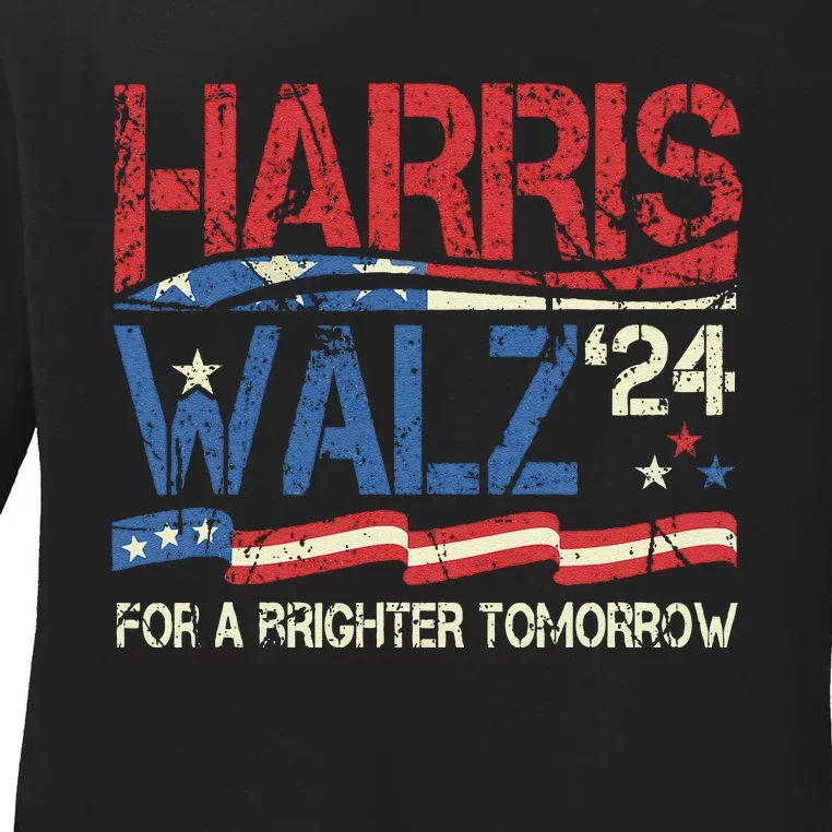 Harriswaltz Forward 2024 Kamalaharris Forward Ladies Long Sleeve Shirt