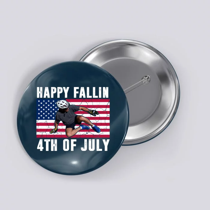 Happy Fallen 4th Of July Funny Joe Biden Bicycle Button