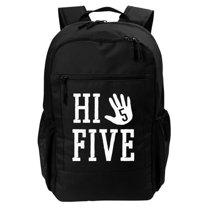 Hi Five 5 Years Old 5th Birthday Daily Commute Backpack