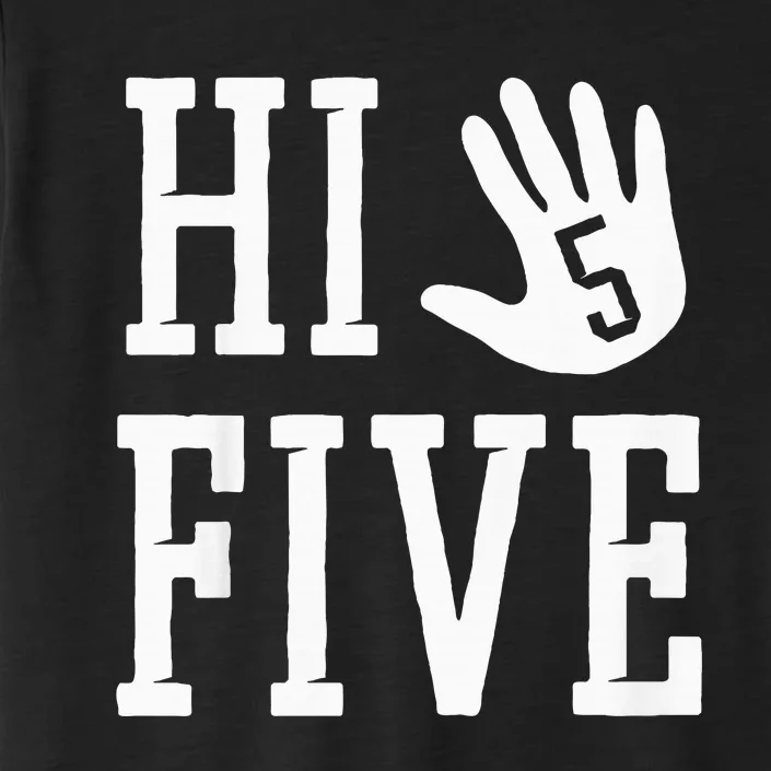 Hi Five 5 Years Old 5th Birthday ChromaSoft Performance T-Shirt