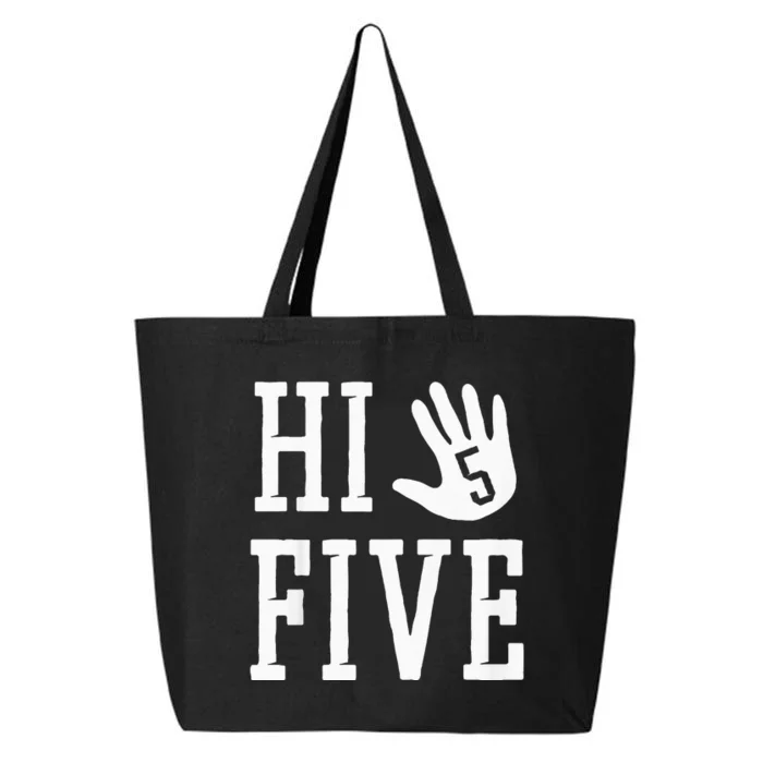 Hi Five 5 Years Old 5th Birthday 25L Jumbo Tote