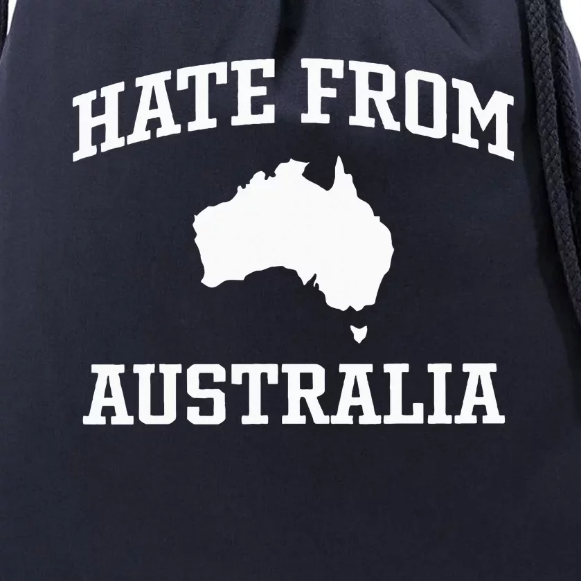 Hate From Australia Drawstring Bag