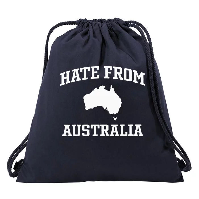 Hate From Australia Drawstring Bag