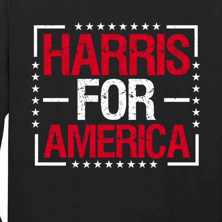 Harris For America Patriotic Graphic Tall Long Sleeve T-Shirt