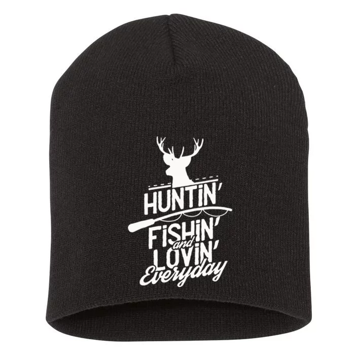 Hunting Fishing And Adorable Everyday Sports Short Acrylic Beanie