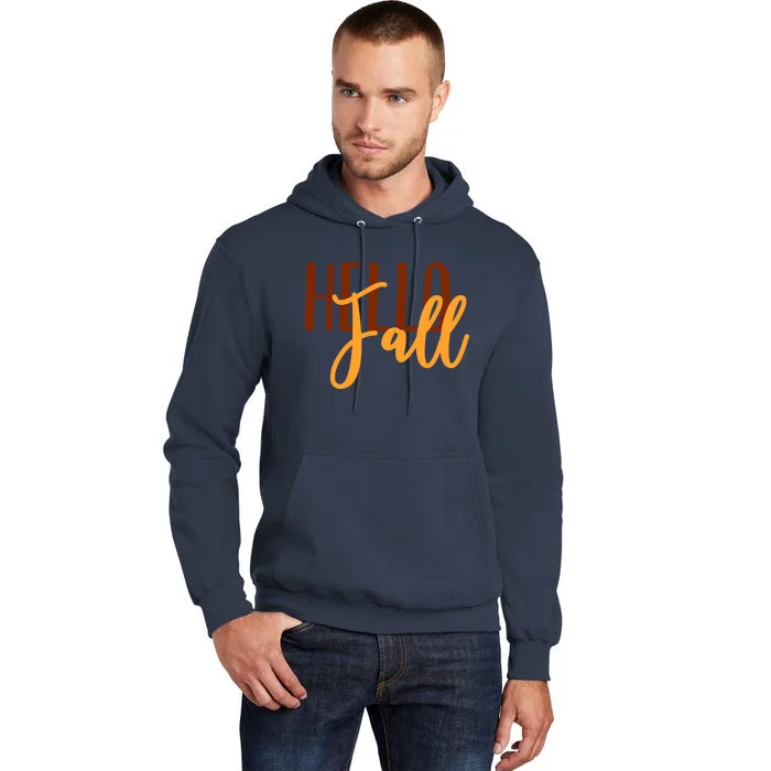 Hello Fall Autumn Lover Tall Hoodie