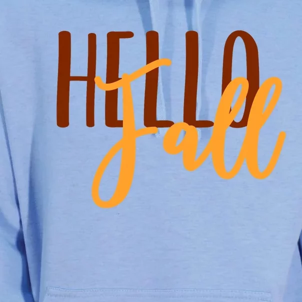 Hello Fall Autumn Lover Unisex Surf Hoodie