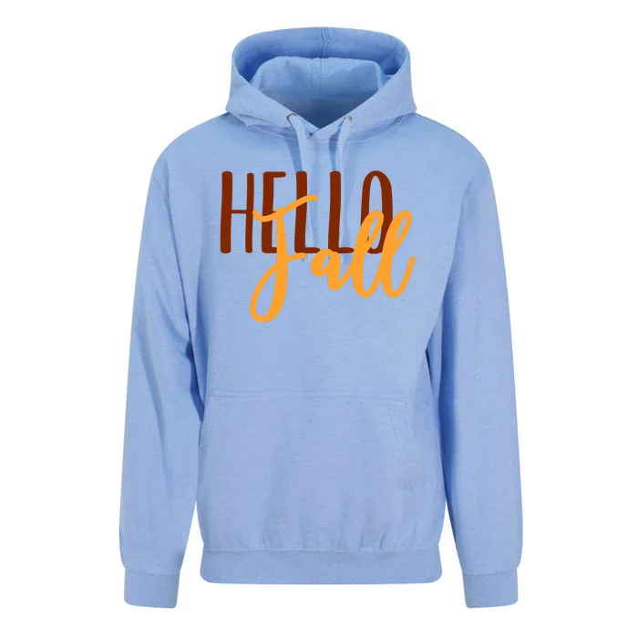 Hello Fall Autumn Lover Unisex Surf Hoodie