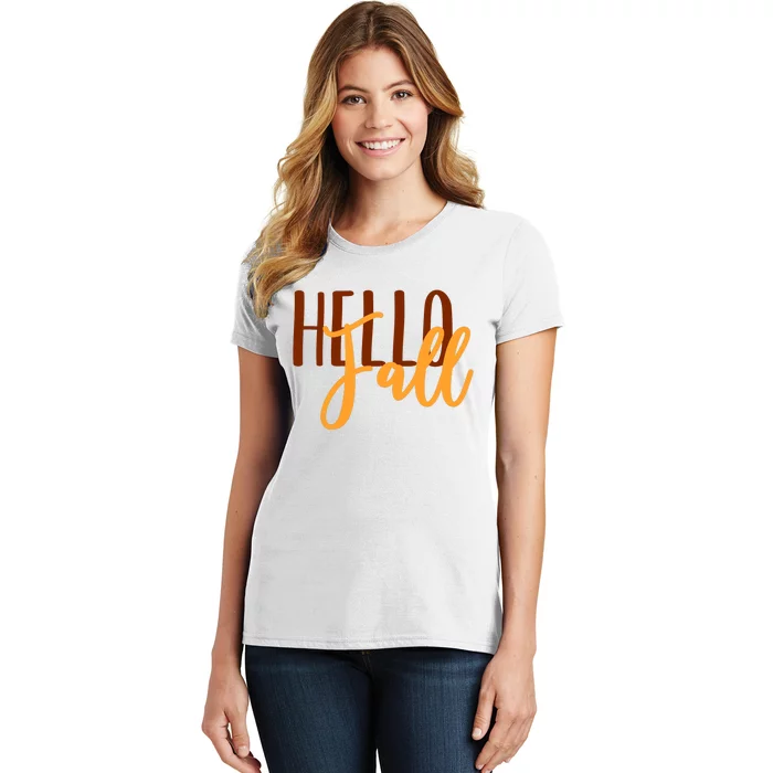 Hello Fall Autumn Lover Women's T-Shirt