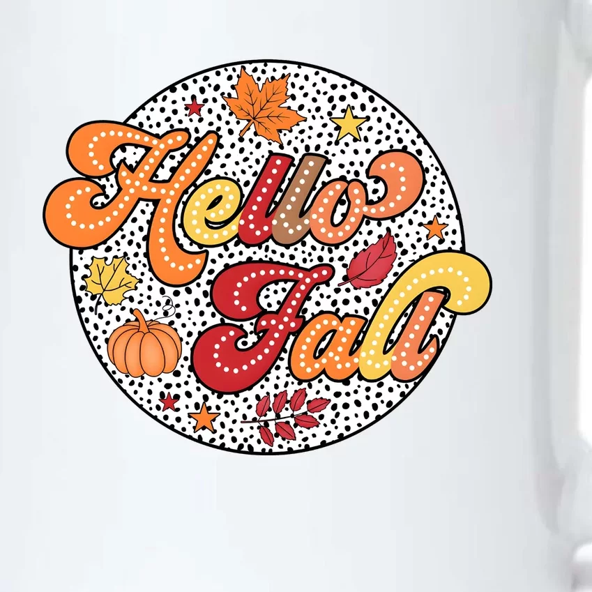 Hello Fall Autumn Season Lover Black Color Changing Mug