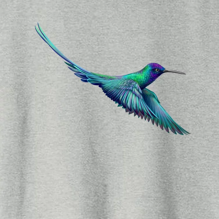 Hummingbird From A Splash Women's Crop Top Tee