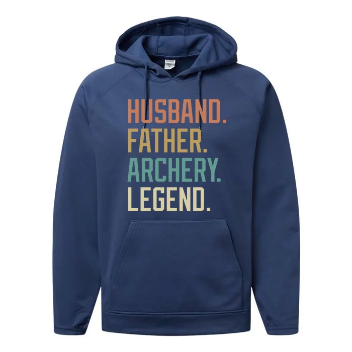 Husband Father Archery Legend Father's Day Birthday Cute Gift Performance Fleece Hoodie