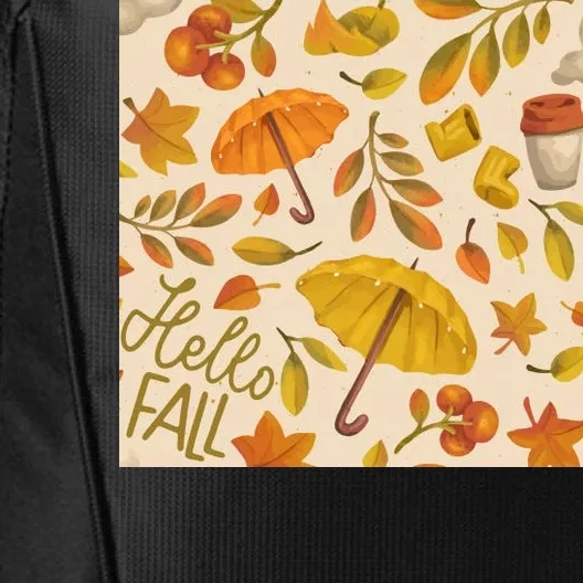 Hello Fall Autumn Season City Backpack