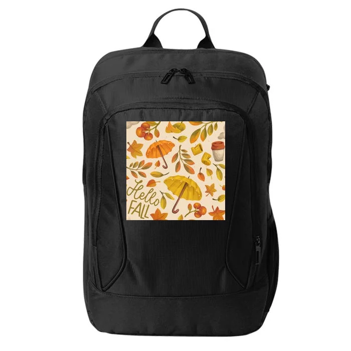 Hello Fall Autumn Season City Backpack