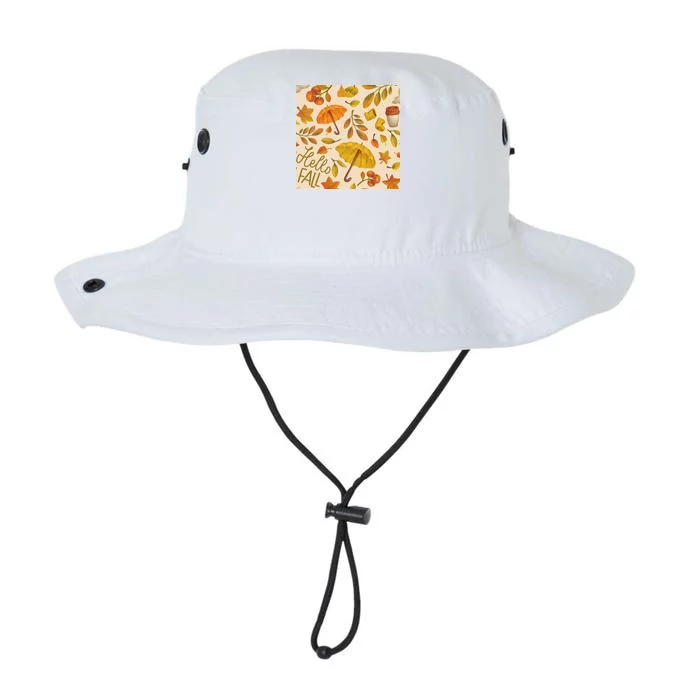 Hello Fall Autumn Season Legacy Cool Fit Booney Bucket Hat