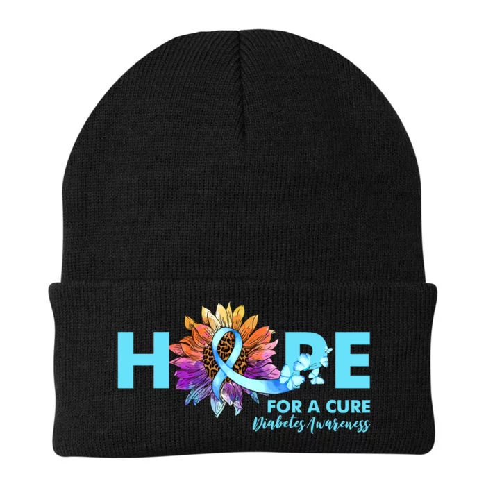 Hope For A Cure Diabetes Diabetic Awarenes Knit Cap Winter Beanie