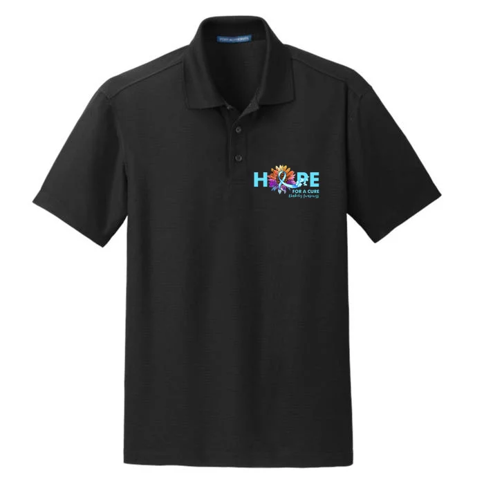 Hope For A Cure Diabetes Diabetic Awarenes Dry Zone Grid Performance Polo