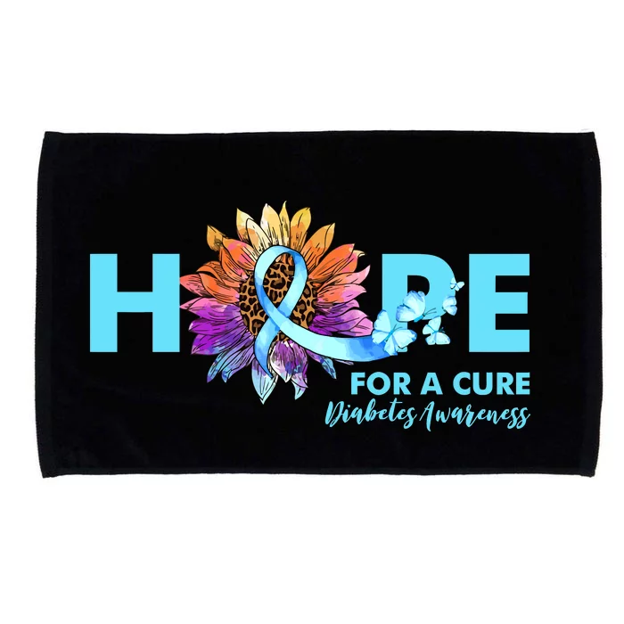 Hope For A Cure Diabetes Diabetic Awarenes Microfiber Hand Towel