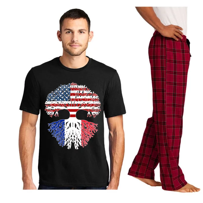 Happy French American Month Made In Usa With French Parts Gift Pajama Set