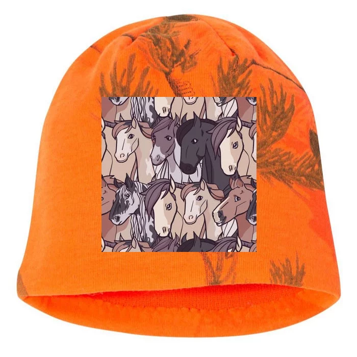 Horses Farm Animal Kati - Camo Knit Beanie