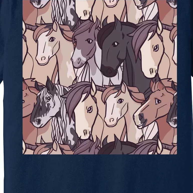 Horses Farm Animal Premium T-Shirt